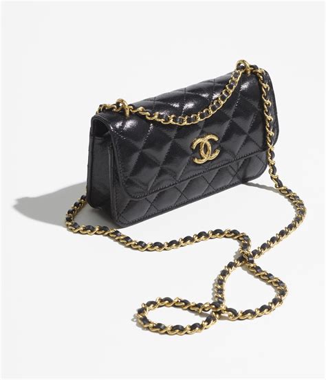 chanel cell phone holder|chanel phone holder with chain.